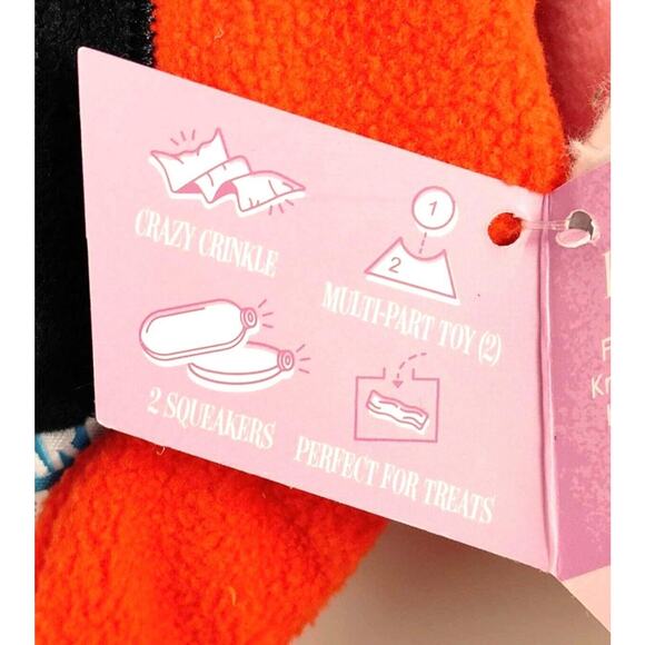 Bark Box Ol' Kris Kringle Santa Claus Plush Squeaky Crinkle Small Dog Toy NWT - Picture 10 of 10